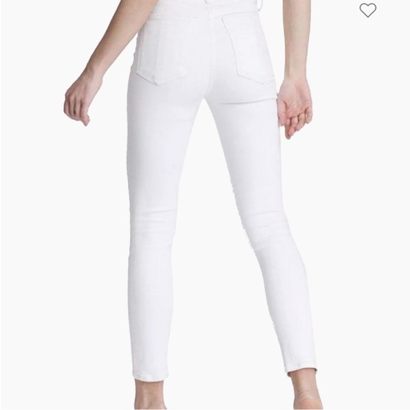 NWT rag & bone Jeans White High-Rise Ankle Skinny Stretchy Retail $250 Size 27 - Picture 2 of 12